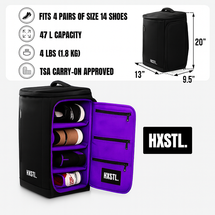 Backpack(Black/Purple)